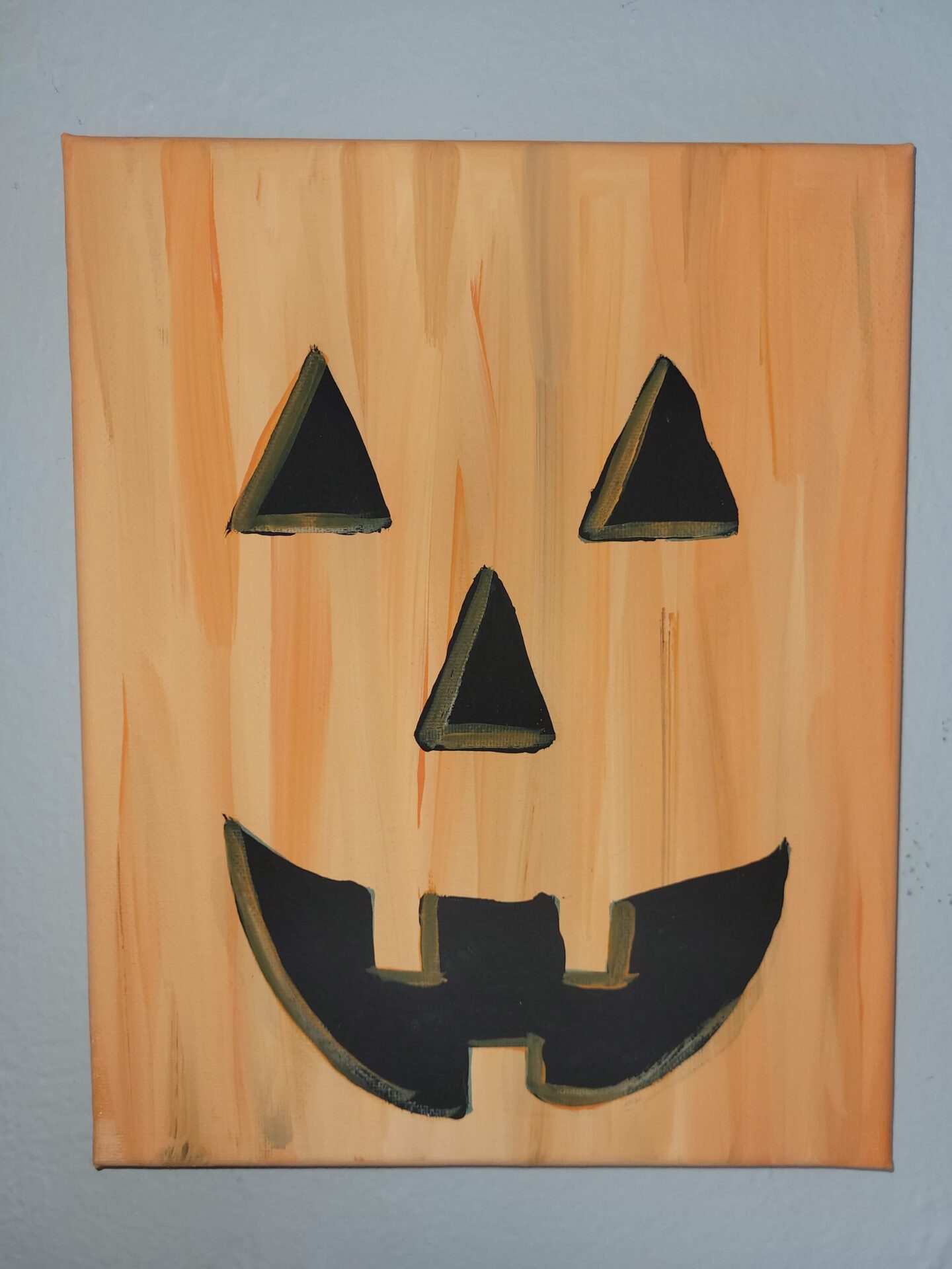 A Halloween Themed Carving Close Up Painting